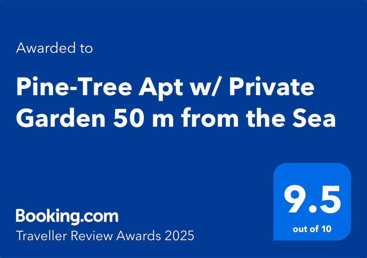 Pine-Tree Apt W/ Private Garden 50 M From The Sea Golem  Luaran gambar